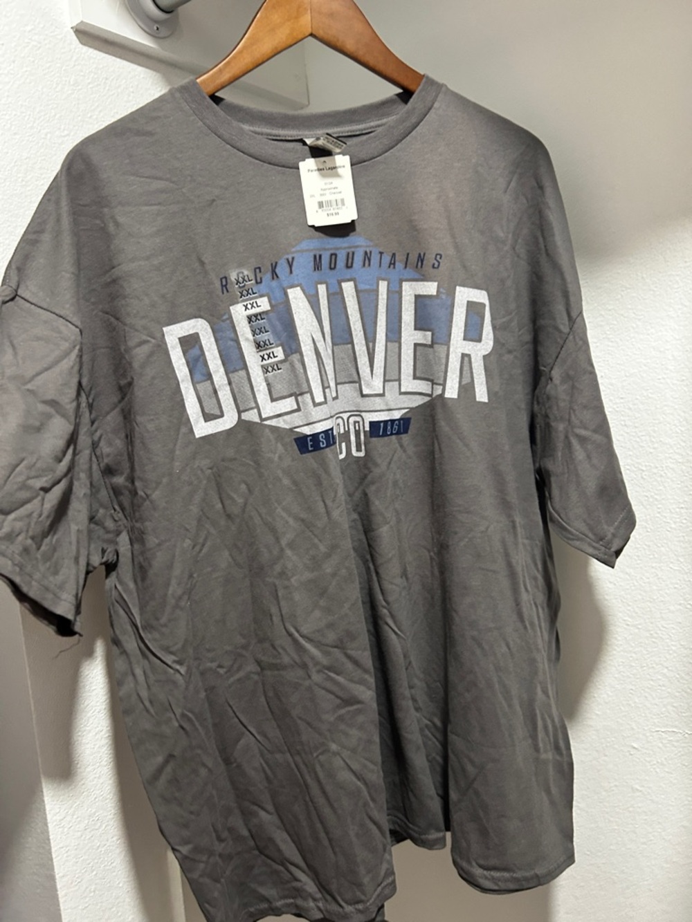 Denver souvenir GRAY tshirt XXL